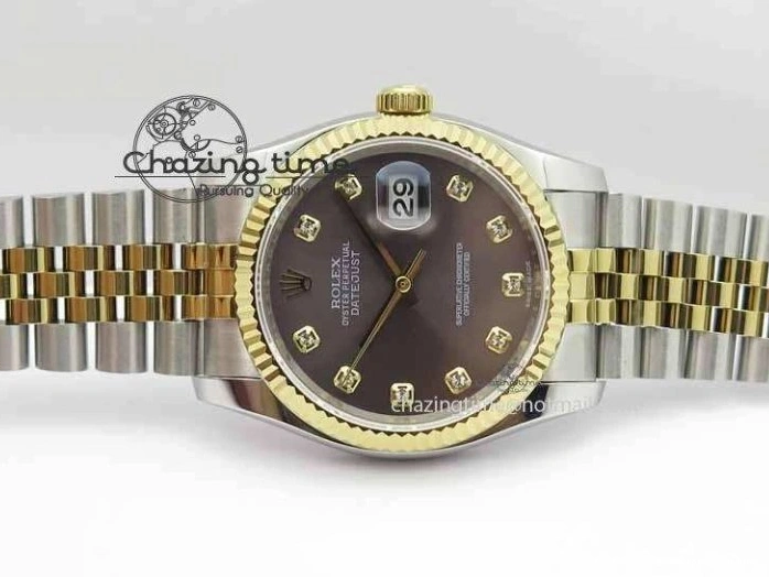 0521 DateJust 116234 SS YG BP Best Edition Gray Dial Diam Markers On SS YG Bracelet SA ZipUp 3745